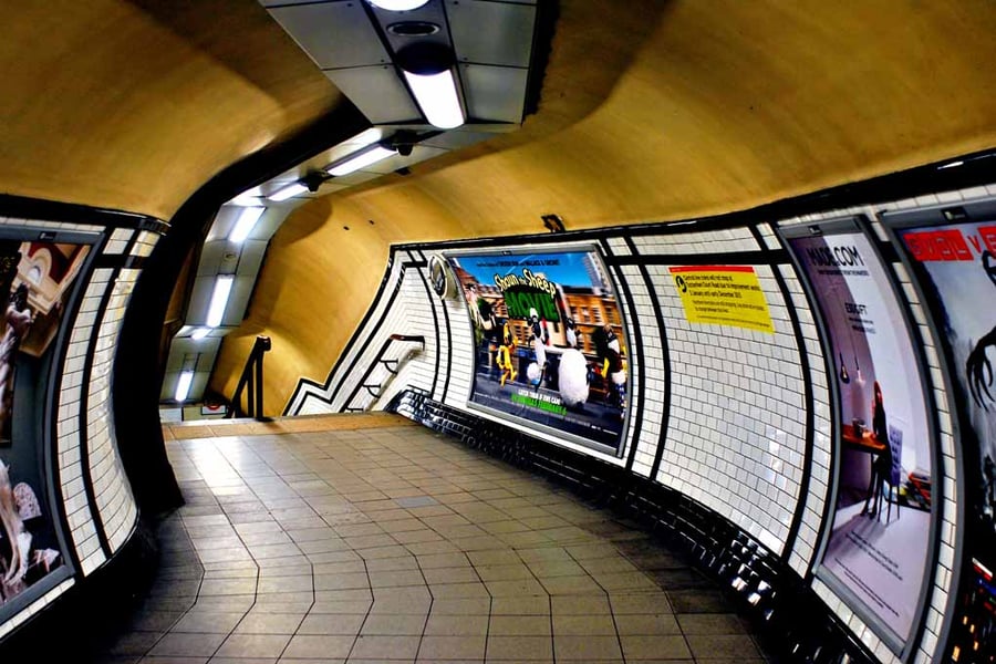 Empty London Underground Station England Photograph Print