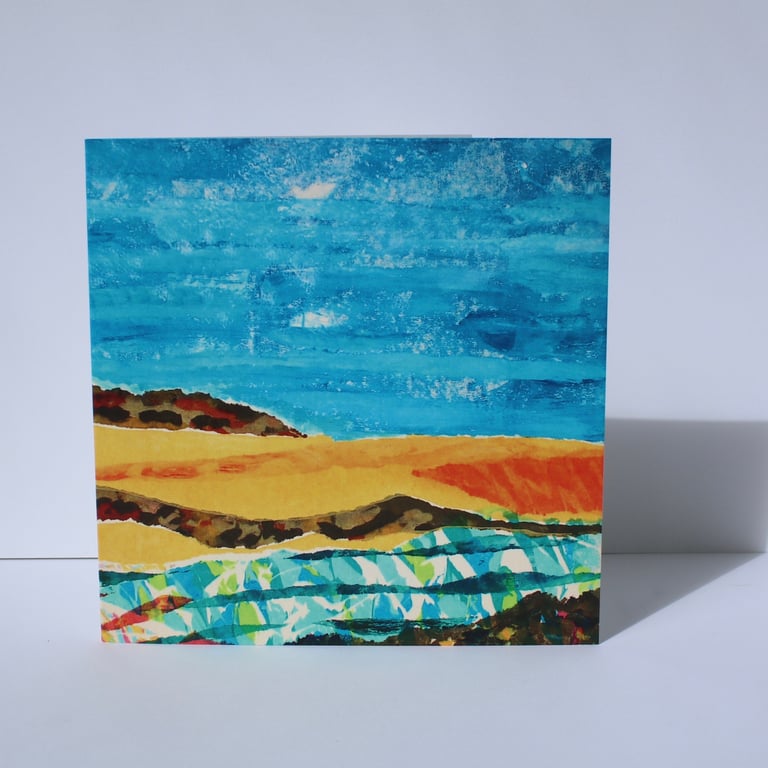 LOW TIDE-BLANK GREETINGS CARD-FREE POSTAGE