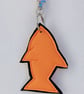 Orange Fish Keyring - Bag Charm - Image 2
