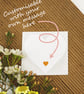 Bluetit with Cherry Blossom Heart - Keepsake Gift & Hanging Decoration - Image 5