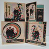 Christmas Cards - Set of 4 Cat Christmas Cards - Meowy Christmas