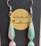 Pretty Watermelon Gemstone Dangle Earrings  - Image 7