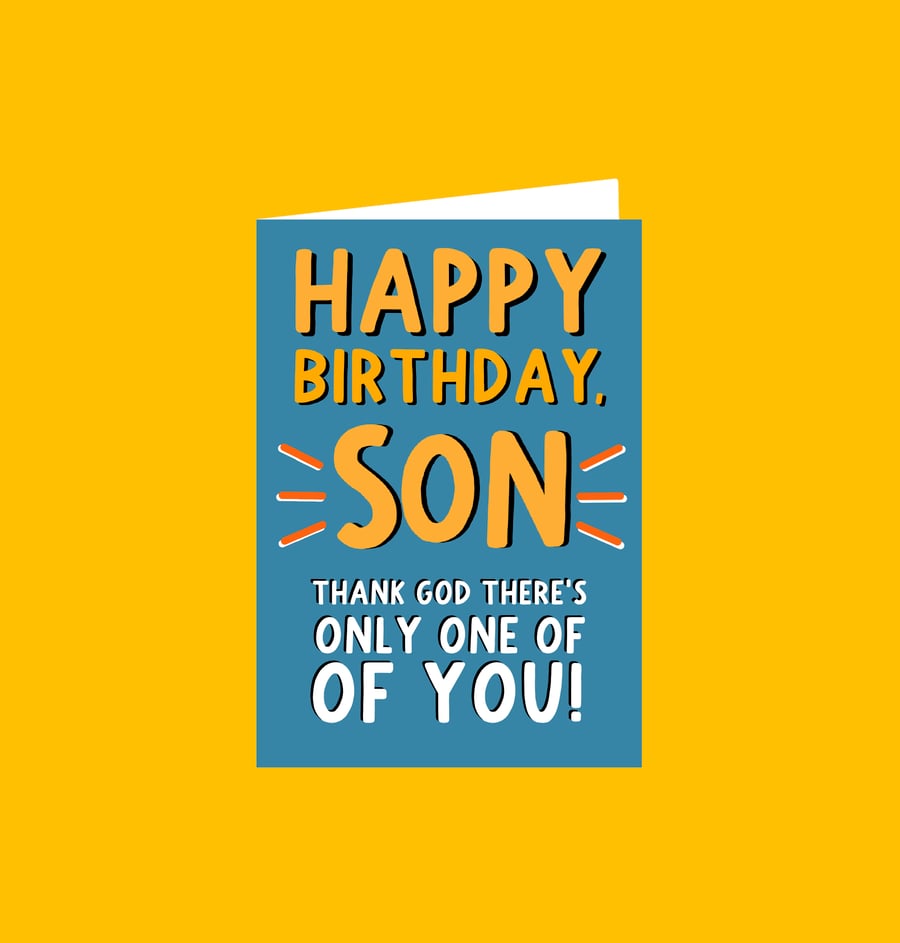 Son Birthday Card