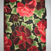 A5 Red Paeony Reusable Notebook Cover