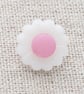 Daisy flower pink buttons for knitting and crochet 15mm
