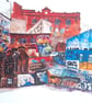 'Concrete jungle'-The baltic triangle Liverpool watercolour print