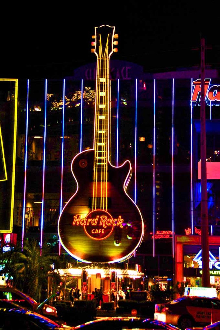 Hard Rock Cafe Guitar Las Vegas United States of America 12"x18" Print