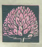 Clover mini linocut print - Image 1