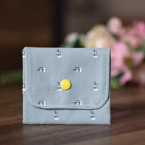 Handmade Coin Purse, Wallet Card Holder, Mini Wallet-Abstract Design-CP09