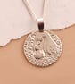 Mother Goose Engraved Sterling Silver Coin Necklace - Image 9