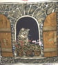 Lovely Grey Tabby cat sitting in window cushion - Image 2