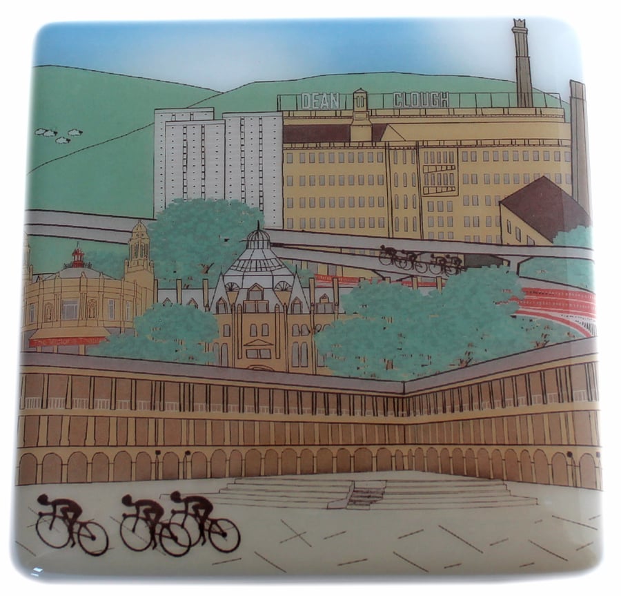 Halifax Tour de Yorkshire cyclist coaster