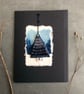 Card with ceramic tree decoration. - Image 1