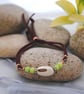 Green agate & seed pod friendship bracelet - Image 4