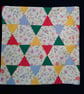 Patchwork cushion cover in 1980's Laura Ashley "Floribunda" and bright colours,  - Image 2