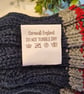 Designer Hand Knitred Ribbed Large Pom Pom Beanie Hat 1-2 Years size - Image 4