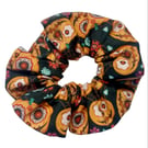 Pumpkins Digital Cotton Large Hair Scrunchie