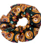 Pumpkins Digital Cotton Large Hair Scrunchie