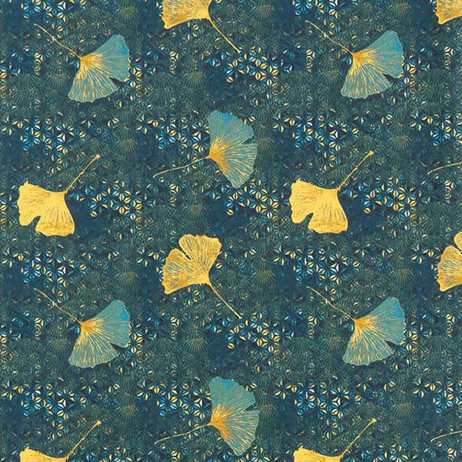 Beautiful Gingko Leaf  Tablecloth  100 x 155 cm wide