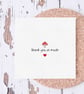 Autumn Themed Thank You Greeting Card, Cute Handmade Pun Card. - Image 4