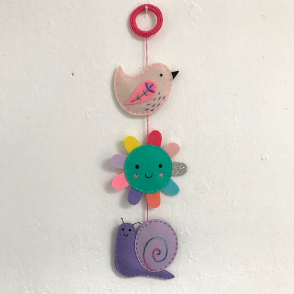 Garden Friends Wall Hanging for Nursery Child’s Room