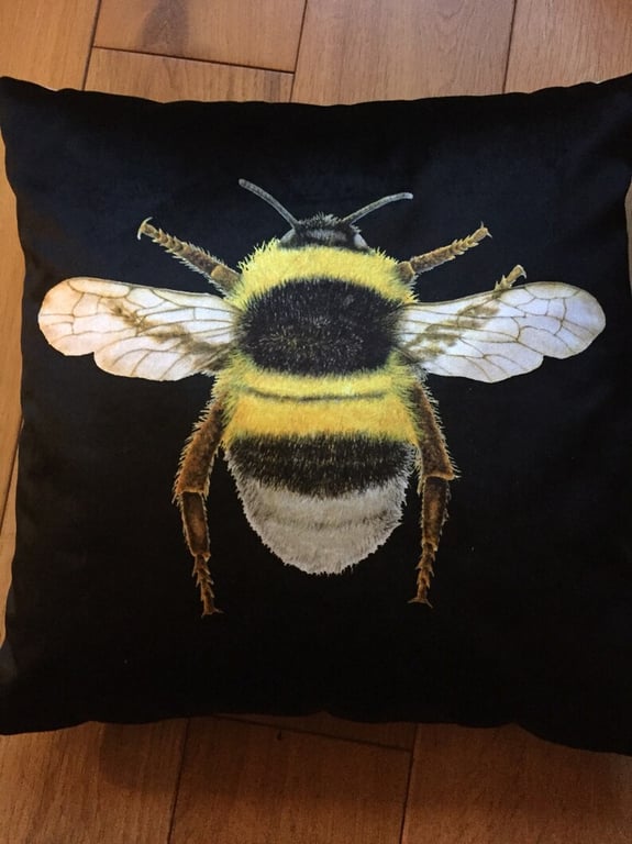 Bee Cushion    Black Bee Cushion