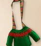 Fair isle Christmas jumper decoration, embroidered tree bauble, tartan red green - Image 6