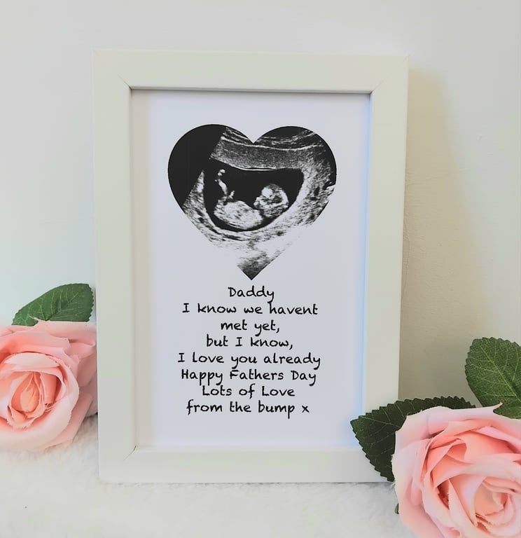 Daddy Frame, Fathers Day Frame, Fathers Day Gift, Baby Bump Fathers Day Gift