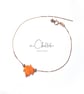 Orange Maple Leaf Opal Bracelet With 925 Sterling Silver Chain - Image 8