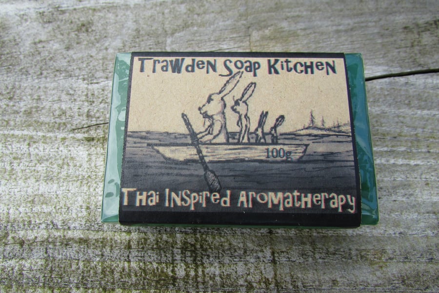 Thai Inspired Lemongrass, Lime and  Ginger Organic handmade Soap