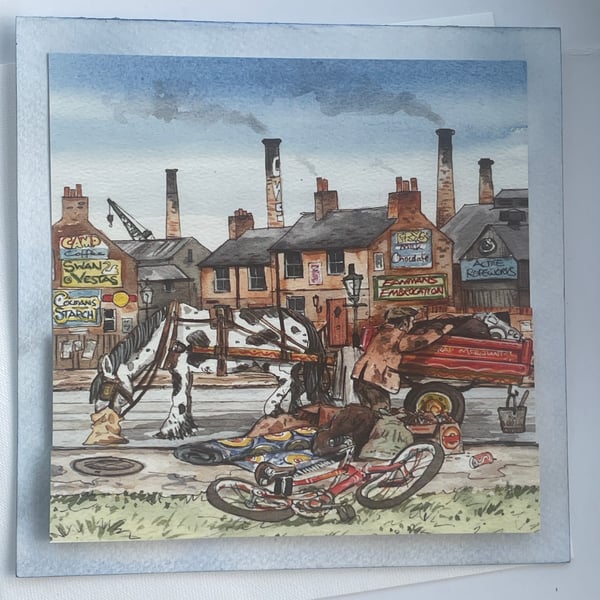 Rag and bone man nostalgic Best Wishes card