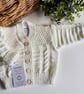 Designer Baby Hand Knitted Cardigan 0-6 months nths size - Image 2