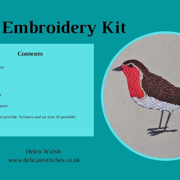 Robin Hand Embroidery Kit