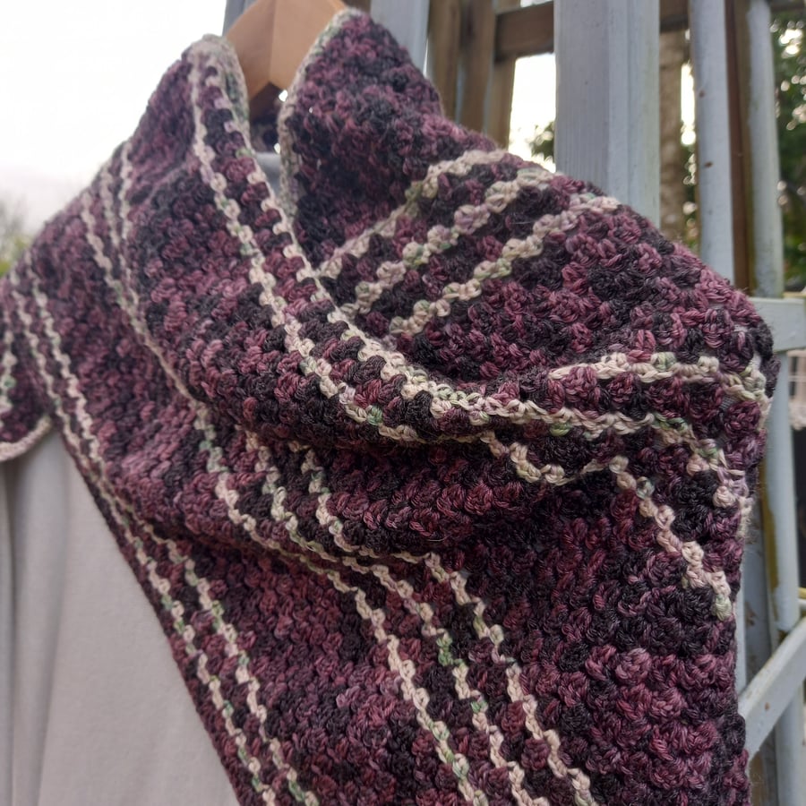 Pattern for Triangular Crochet Shawl