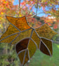 Stained Glass Maple Leaf Suncatcher - Handmade Hanging Window Decoration  - Image 3