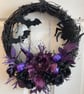 Elegant gothic-style Halloween wreath, handmade, approx. 40cm diameter - Image 9