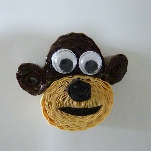 Quilled Monkey Fridge Magnet