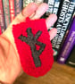 Negative Energy Protection Bindrune Punch Needle Keyring - Image 2