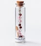 Blush Pink & Coffee Brown Swarovski Pearl Bracelet in a Bottle