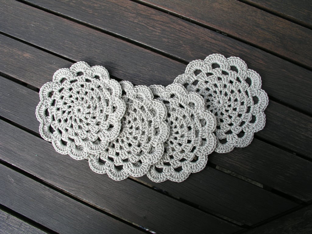 Crochet doilies set of 4