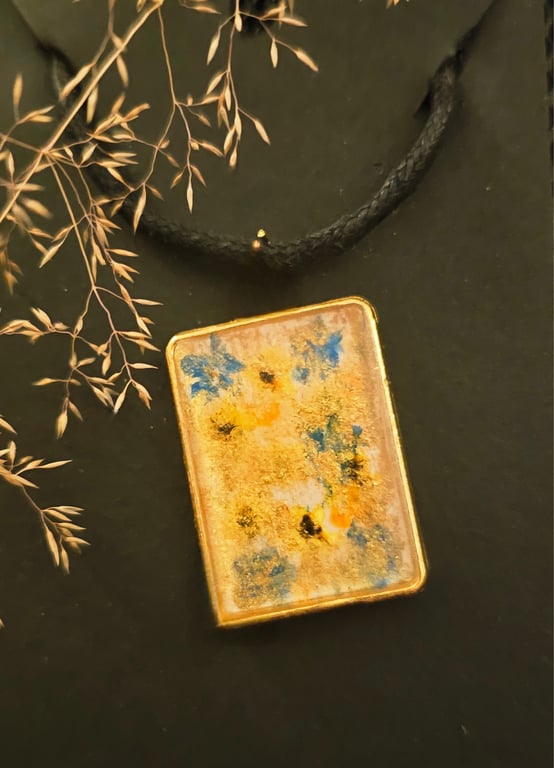 Van Gogh inspired pendant 