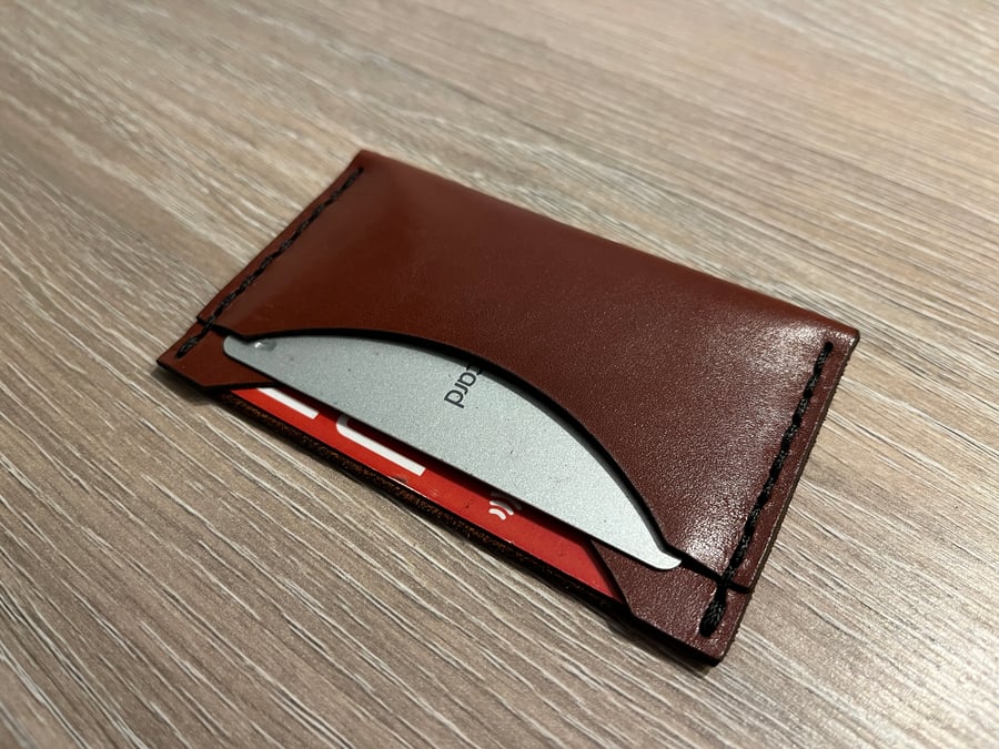Handmade Minimalist Leather Card Holder
