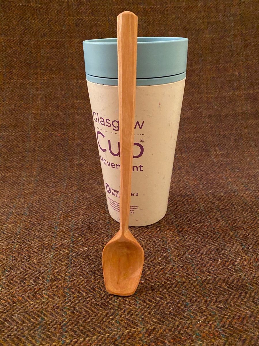 Long Handled Cherry Wood Teaspoon