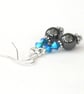 Handmade hematite earrings with crystals by Swarovski® - Image 1