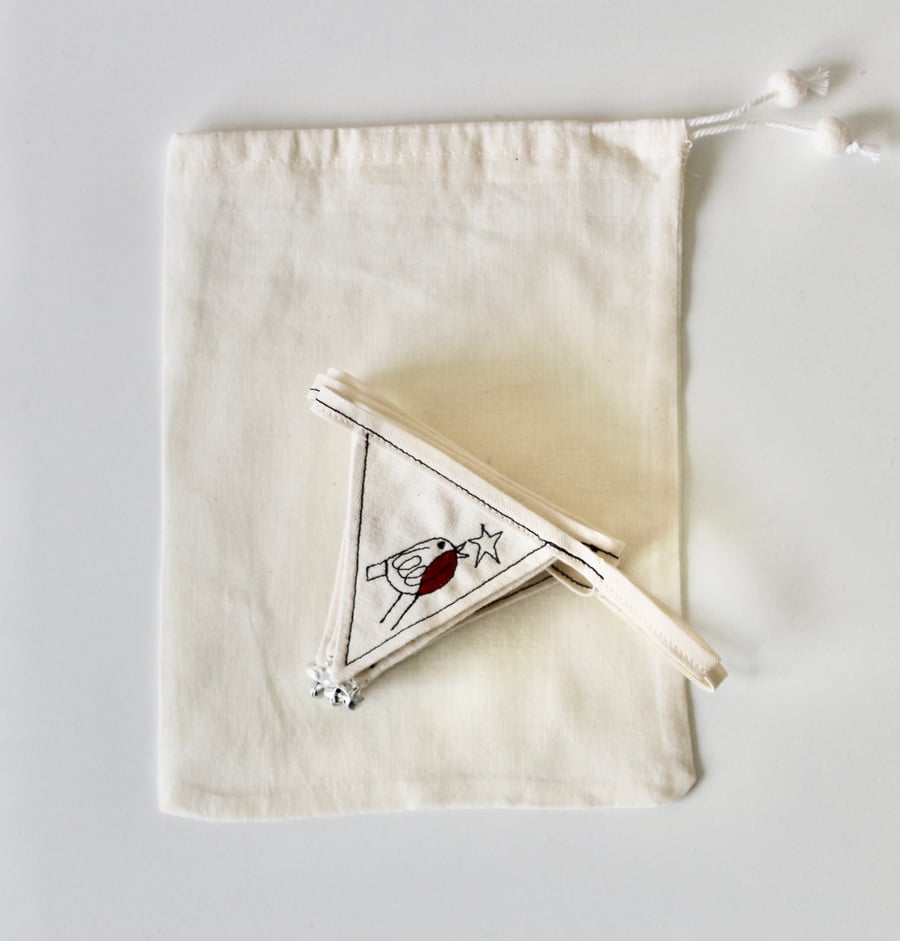 'Christmas Time' Miniature Bunting