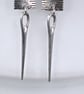 CRAFTERS EARRINGS SILVER needle tape cute sewer hobbiest - Image 3