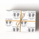 10th Anniversary wrapping paper for your tin anniversary