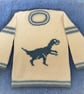 Knitting Pattern for a Velociraptor on a Sweater.  Digital Pattern - Image 4