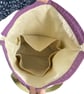 XXL drawstring knitting bag with Woodland creatures print, supersized  - Image 7