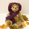 Mohair teddy bear, handmade artist bear, Ooak collectable dressed teddy bear 